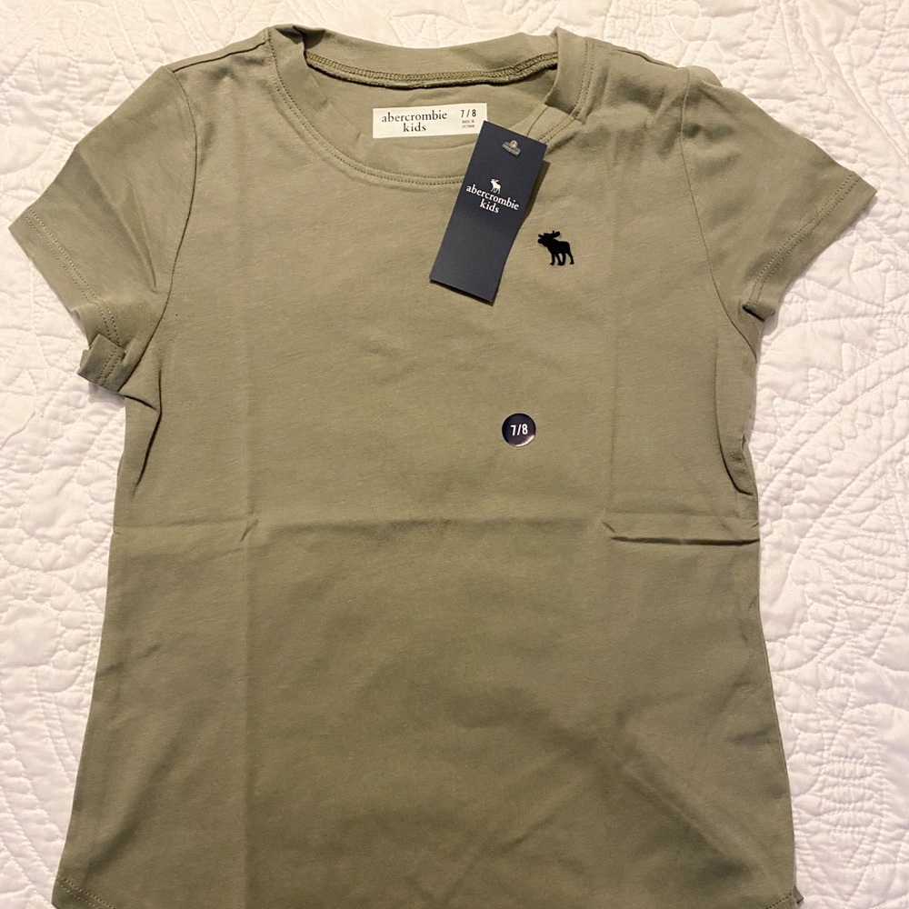Little girls crew neck tee